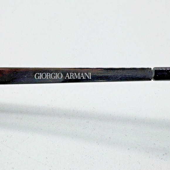 Giorgio Armani Sunglasses GA 667 8EBBN Black Round Frame Amber Lens 55-18-135